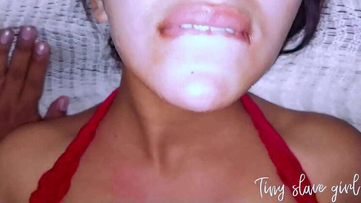 At night, I delight in silencing her, my petite whore, my Latina lady