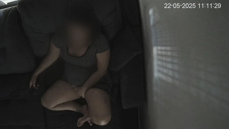 Wife Caught Masturbating Loudly to Porn While Hubby Was at Work - Big Tits Homemade Solo