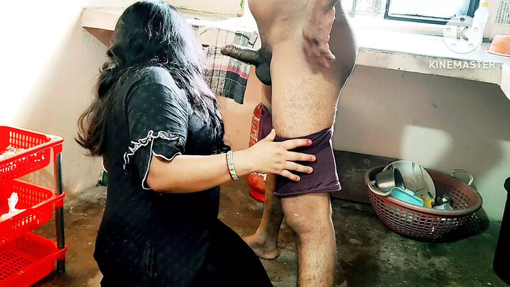 Hot Indian Bhabhi Rough Fuck in Kitchen - Hindi Dirty Talk & Cumshot