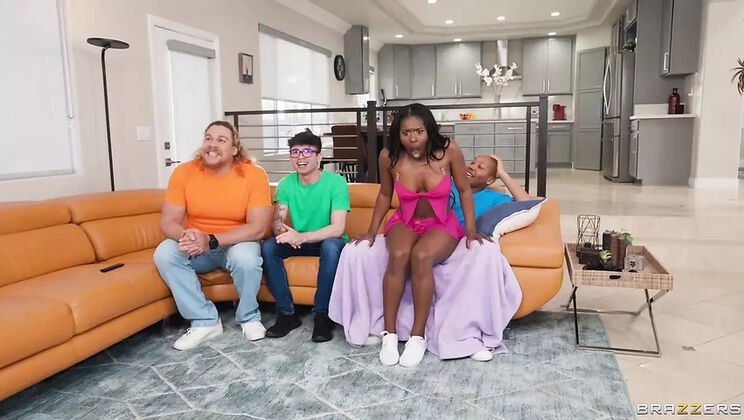 Tessa Thomas Gets Sneaky Anal With Ricky Johnson While Friends Watch - Big Tits & Cumshot