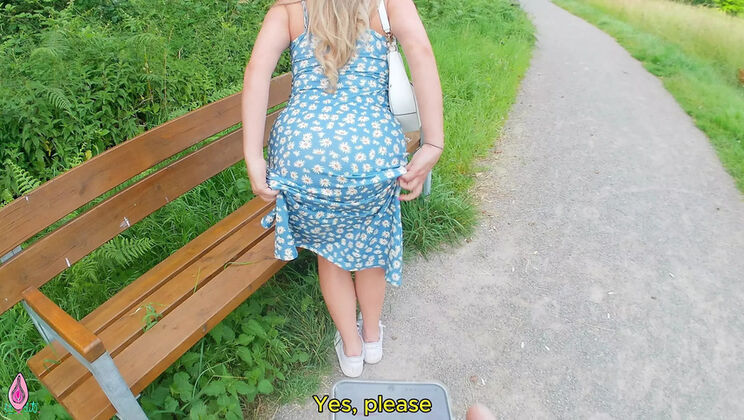 Hot German Amateur Litclit69 Gets Remote Vibrator Orgasm in Dress Before Rough Doggy Fuck